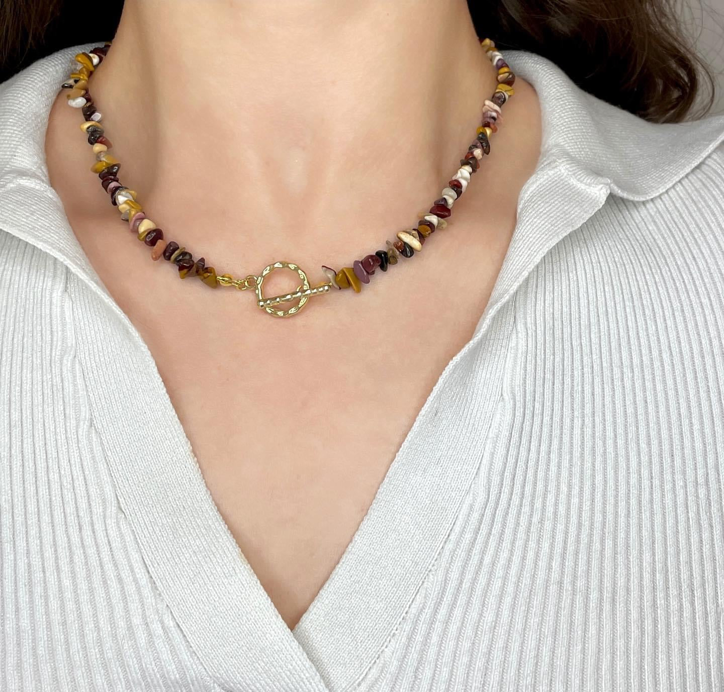 COLLIER PIERRES NATURELLES