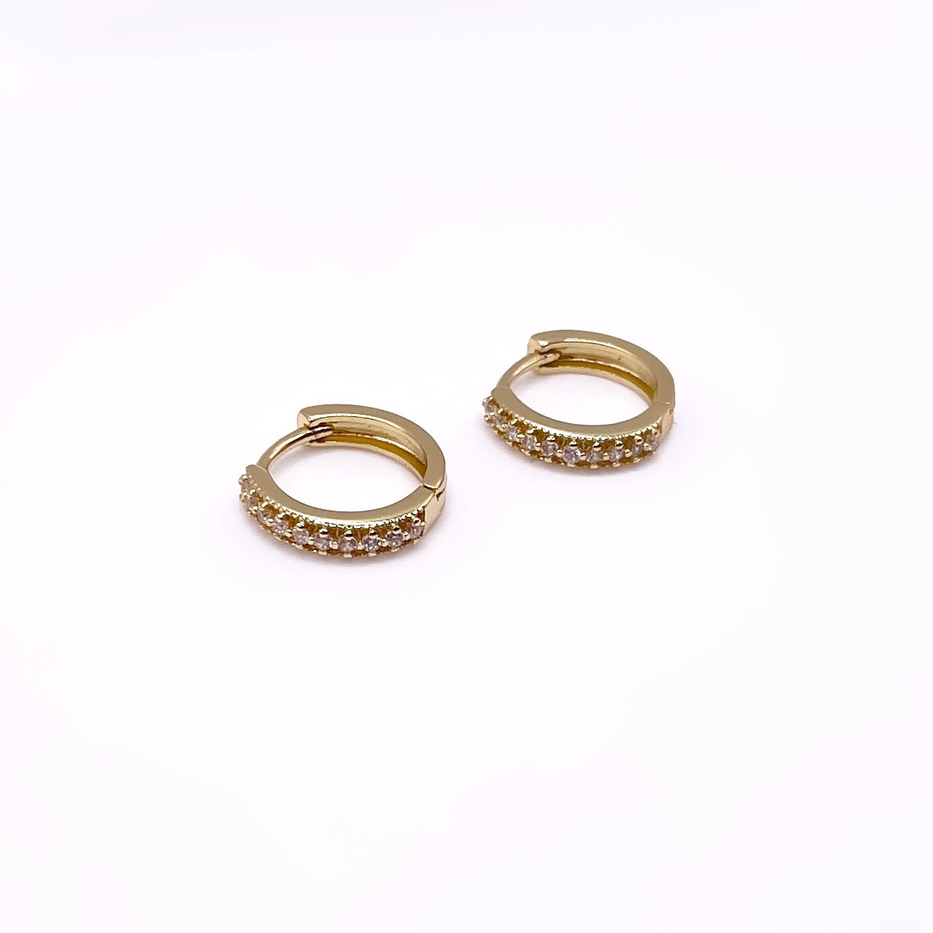BOUCLES D'OREILLES CRÉOLES STRASS