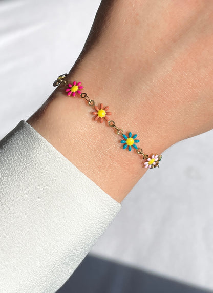 MULTICOLOR DAISY BRACELET