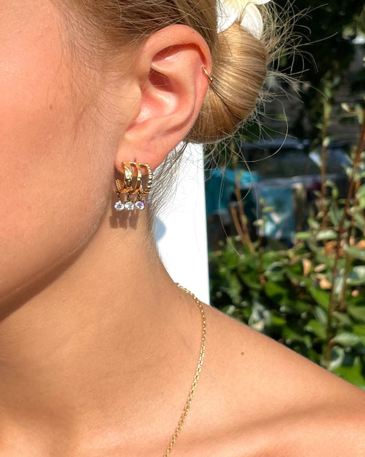 PALMA EARRINGS (3-hole effect)