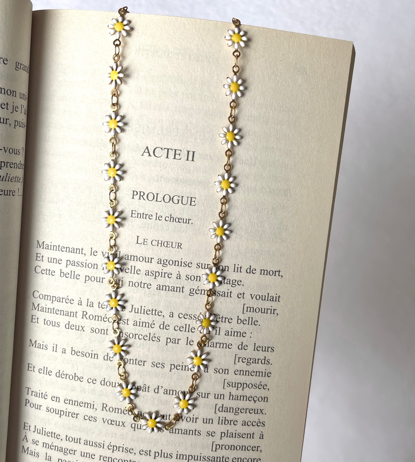 COLLIER MARGUERITE JAUNE