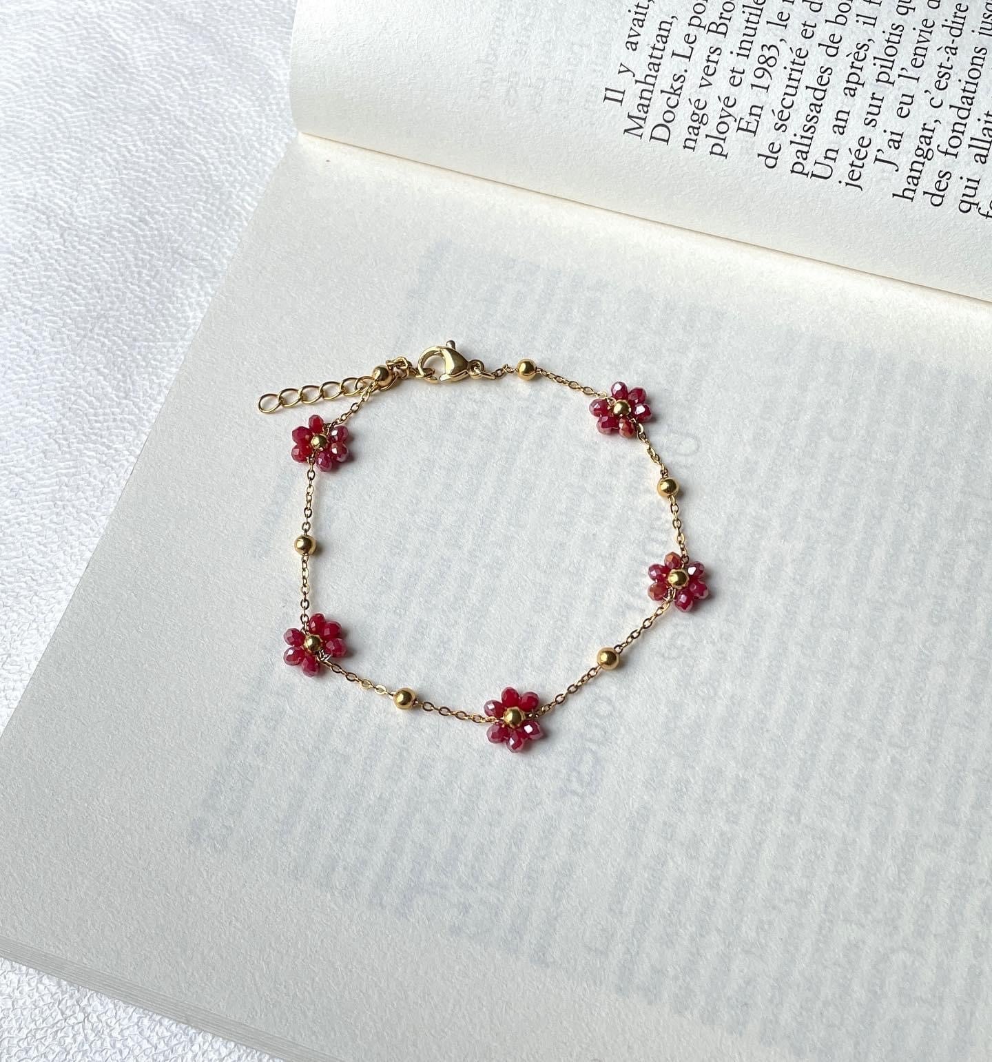 RASPBERRY FLORA BRACELET