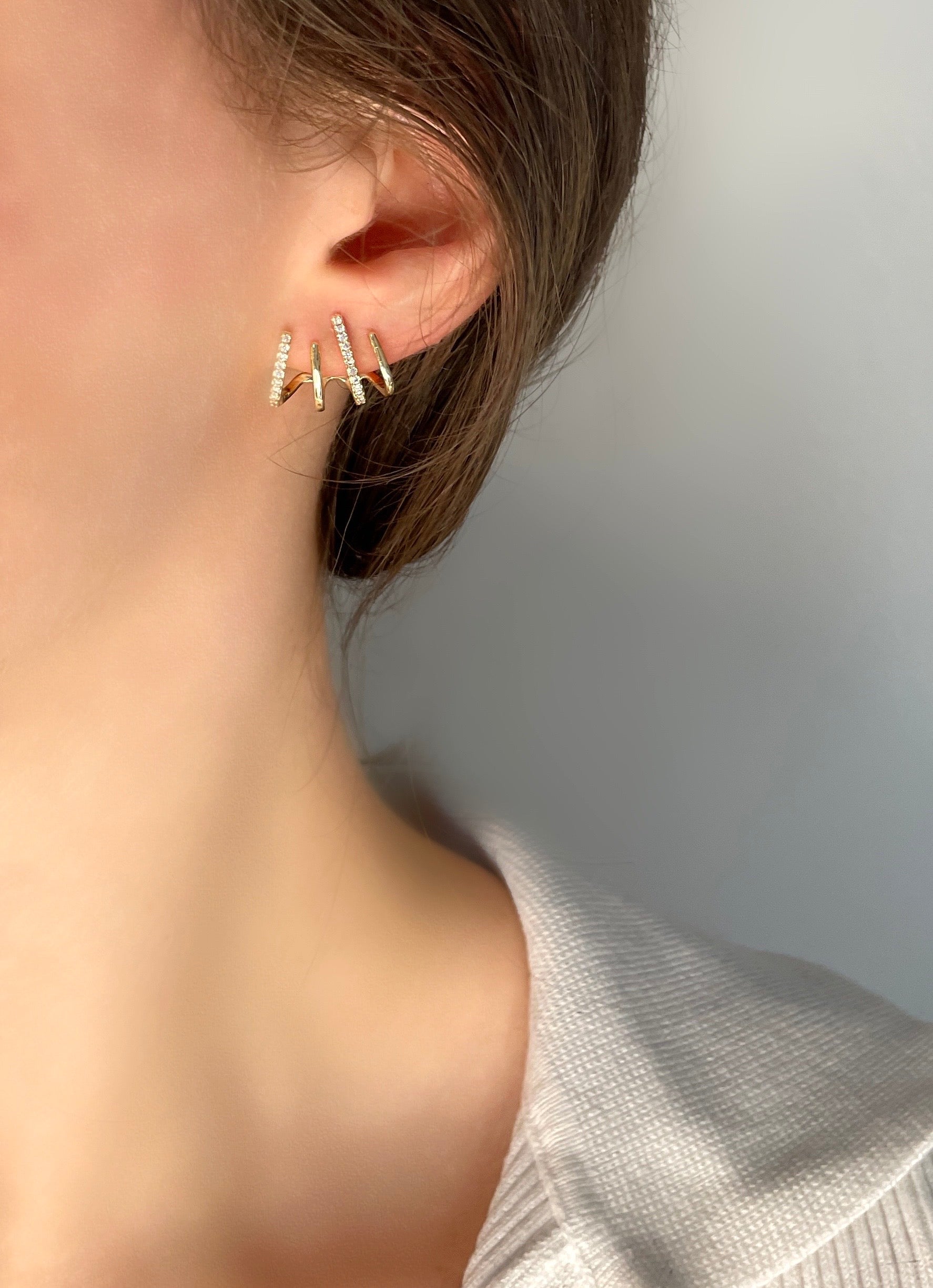 TRIPLE EARRINGS