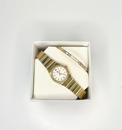 COFFRET MONTRE AURORE + JONC NACRE