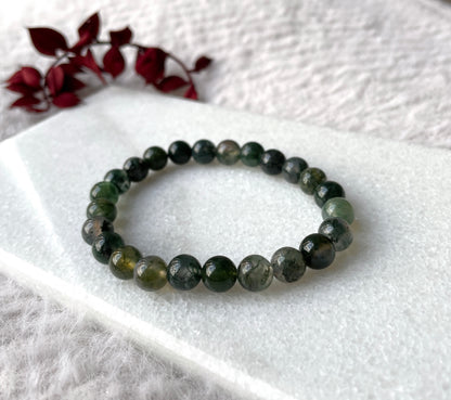 BRACELET AGATE VERTE