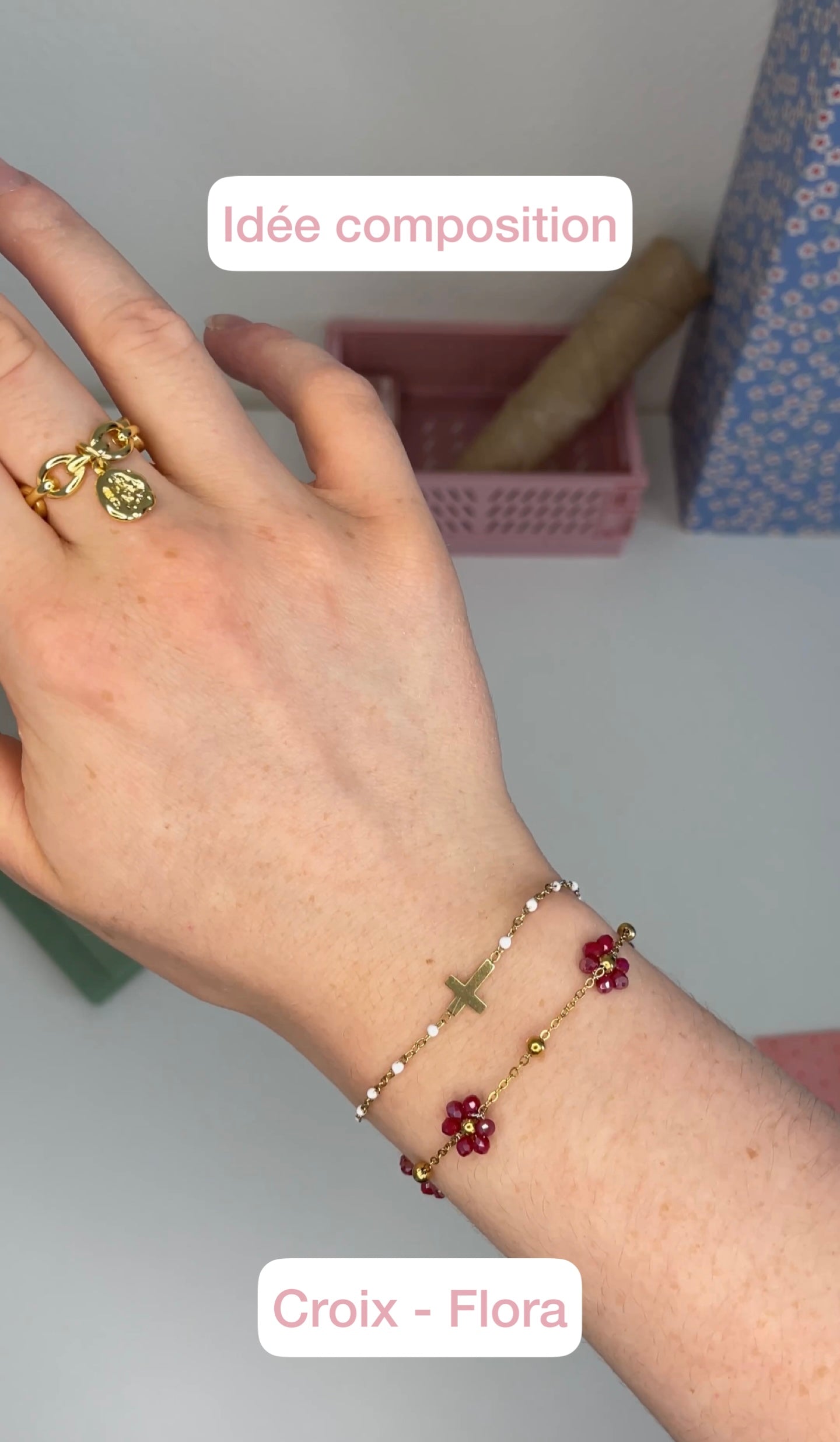 RASPBERRY FLORA BRACELET